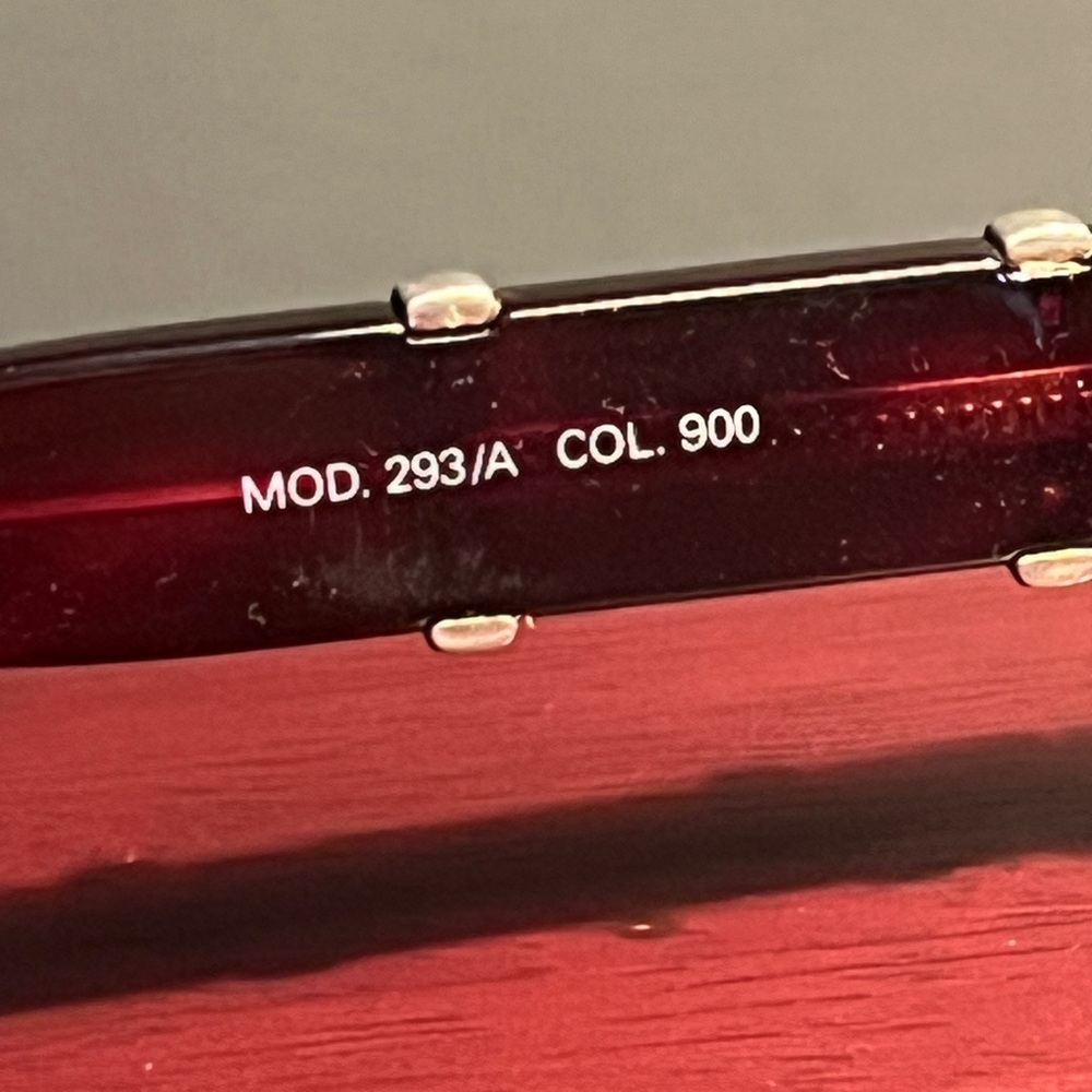 Versace Red and Black Eyeglass Frame